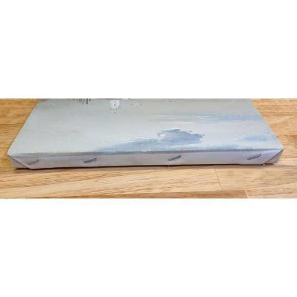 Painting "8x10" Beach, Seagull, Boat and Lighthouse Scene On Canvas-Jonson - Picture 7 of 7